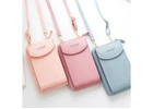 Women Shoulder Strap Purses Solid Color Leather Summer Bag